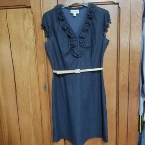 Women's dress. Dark navy denim like